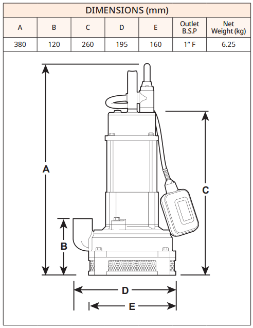D23AB High Head Dewatering Pump