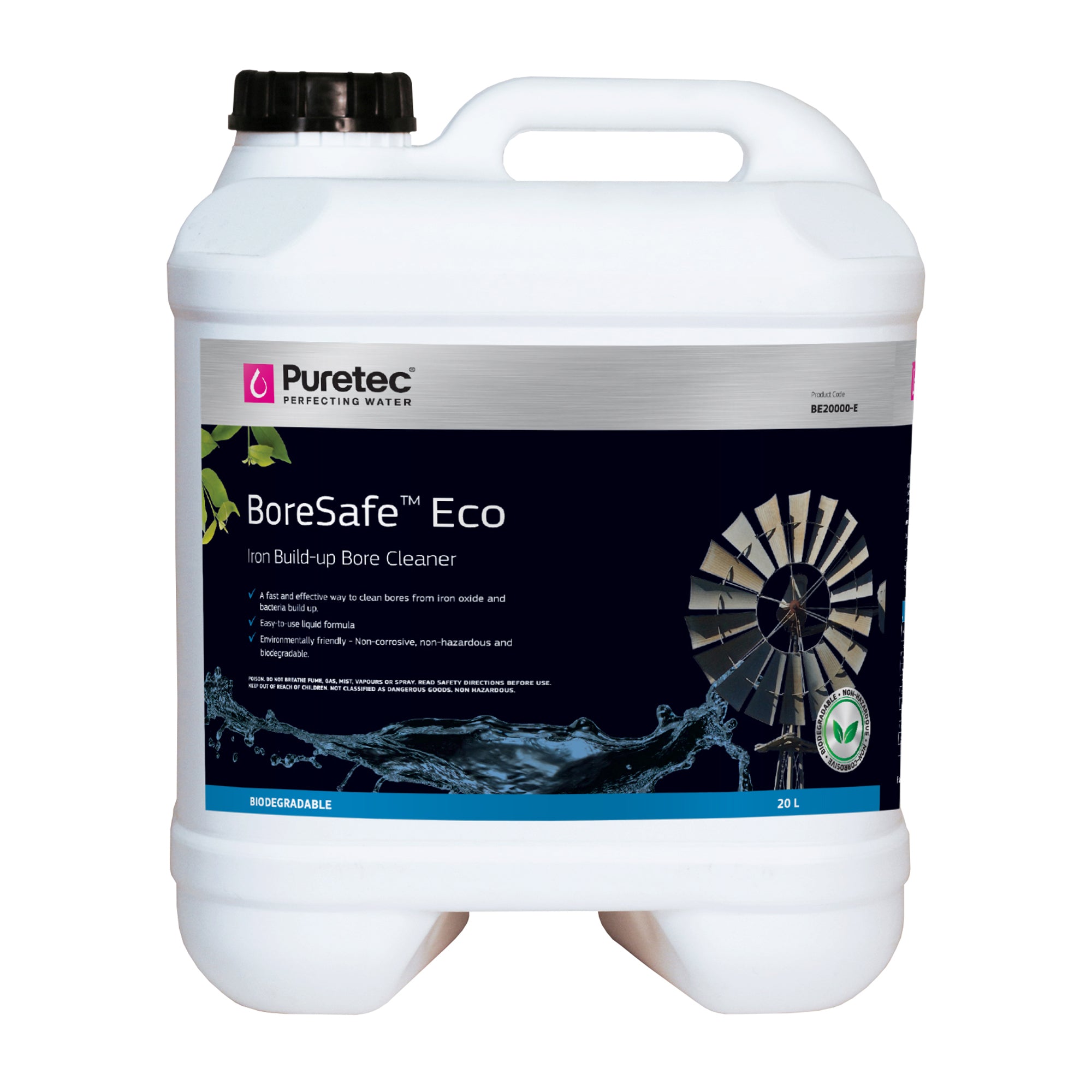 Puretec BE20000-E BoreSafe Eco, 20 Litres, on white