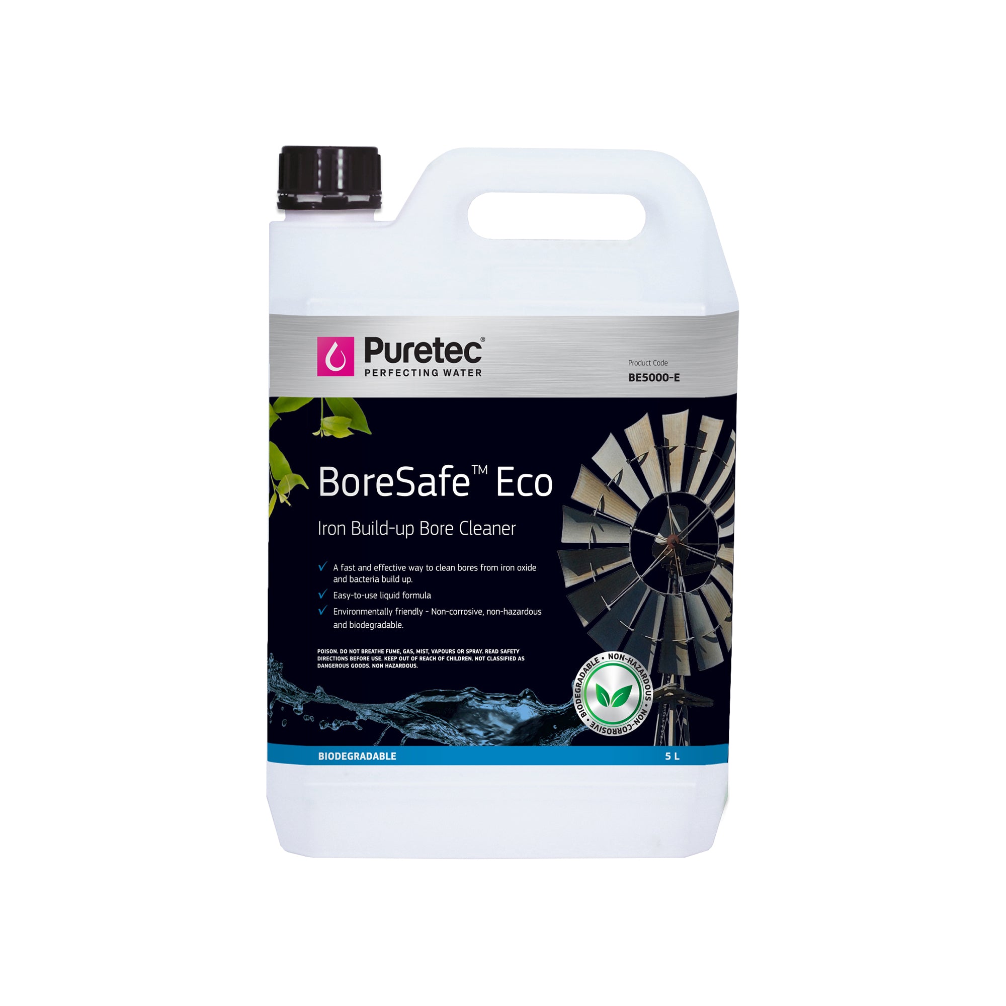 Puretec BE5000-E BoreSafe Eco, 5 Litres, on white