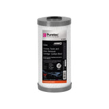 Puretec CB10MP1 Carbon Block Maxi Plus Cartridge, 10 inch, 10um, SilverPlus, on white
