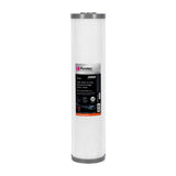 Puretec CB95MP2 Carbon Block Maxi Plus Cartridge, 20 inch, 0.5um, SilverPlus, on white