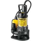 Davey D15VA vortex submersible dewatering pump with a float switch and carry handle, sold by Pump Stuff NZ