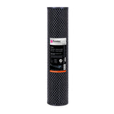 Puretec DP10MP2 Dual Purpose Carbon Maxi Plus Cartridge, 20 inch, 10um, on white