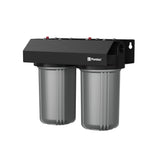 Puretec EM2-75-LF Ecotrol Multi-point Dual System - 10inch, 1 micron, 75 lpm, on white