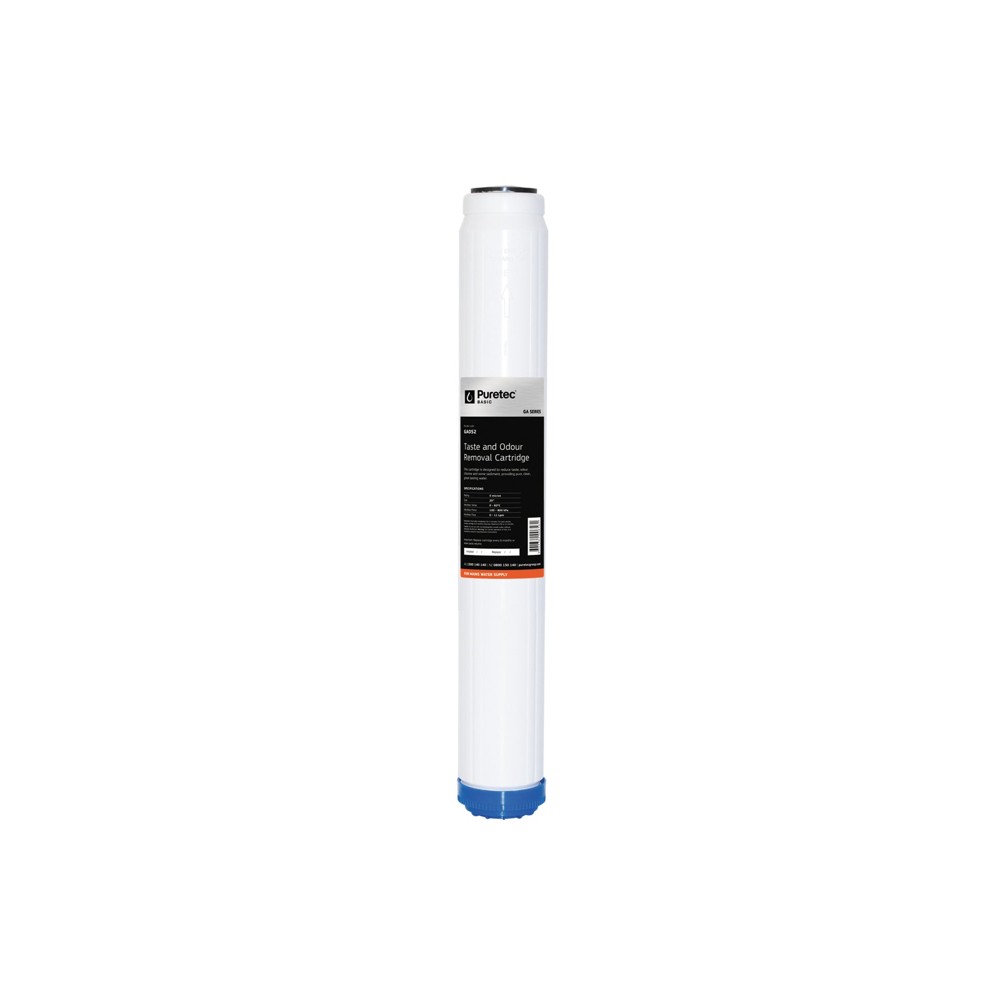Puretec GA052 Granular Carbon Cartridge, 20 inch, 5um, on white