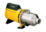 Davey HM60 horizontal multistage pressure pump, stainless steel wet end with yellow motor housing