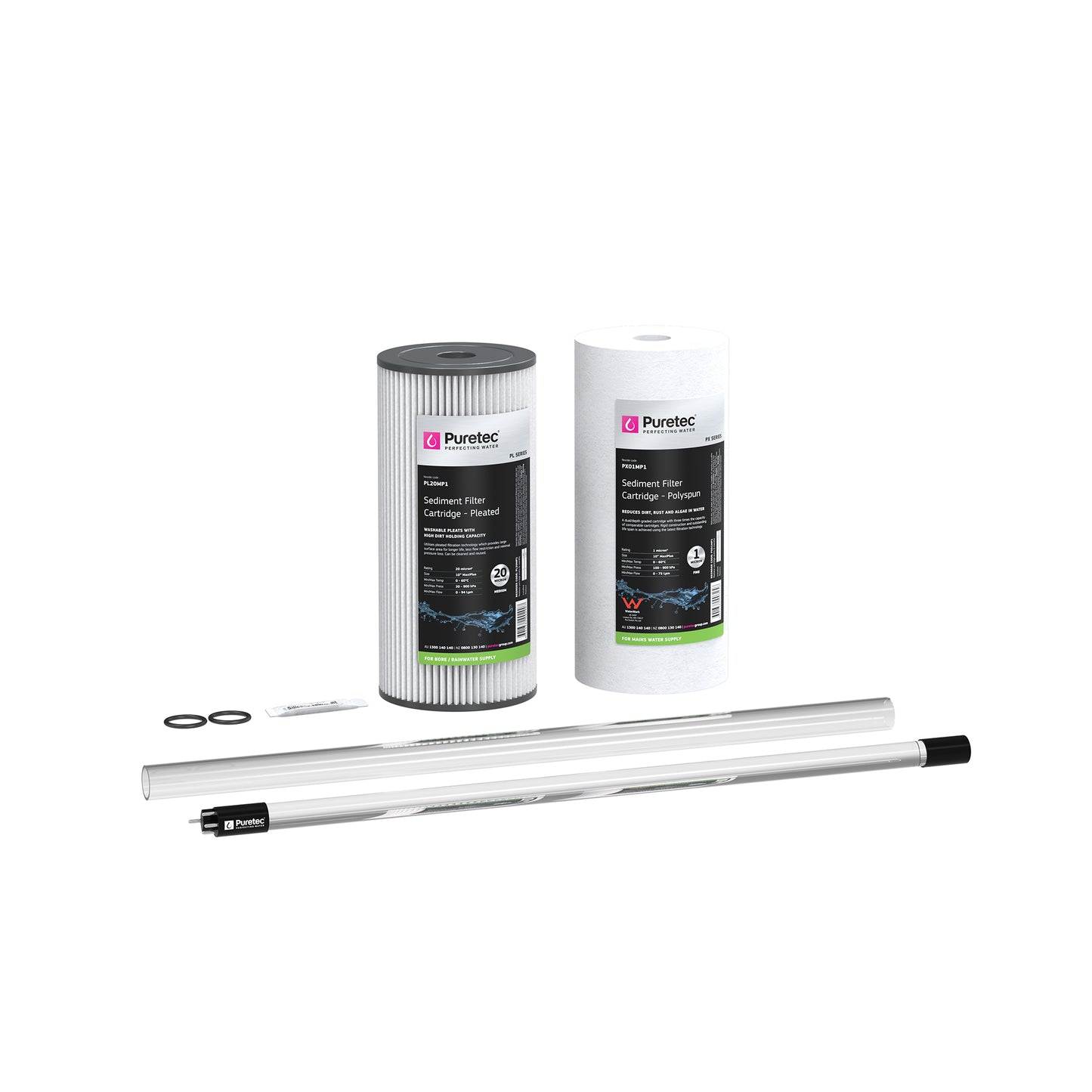 Puretec HR-EI8 maintenance kit for Hybrid E8 and I8, kit contents