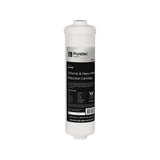 Puretec IN149C Inline KDF/GAC Cartridge, 10 x 2.5 inch, 1/4 quick change, on white