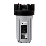 Puretec LD1025 Large Diameter Filter Housing, 10 inch, 1 Connection, on white