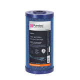 Puretec MC05MP1 Moulded Carbon Maxi Plus Cartridge, 10 inch, 5um, on white