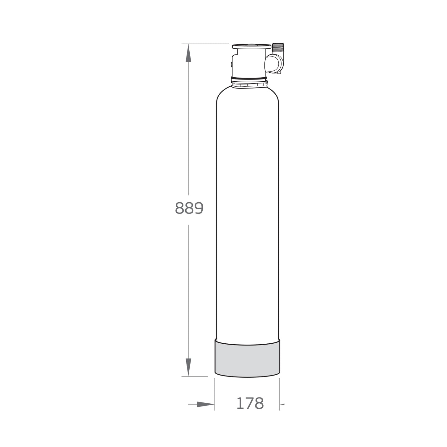 Puretec NTS1000 Neutralising Treatment System, 15/40 L/min, on white