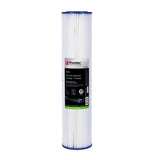 Puretec PL30MP2 Pleated Sediment Maxi Plus Cartridge, 20 inch, 30um, on white