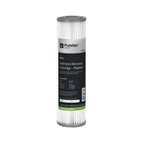 Puretec PP011 Pleated Sediment Cartridge, 10 inch, 1um Cyst Reduction, on white