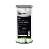 Puretec PP05LD1 Pleated Sediment Large Diameter Cartridge, 10 inch, 5um, on white