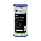 Puretec PP50LD1 Pleated Sediment Large Diameter Cartridge, 10 inch, 50um, on white