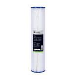 Puretec PP50LD2 Pleated Sediment Large Diameter Cartridge, 20 inch, 50um, on white