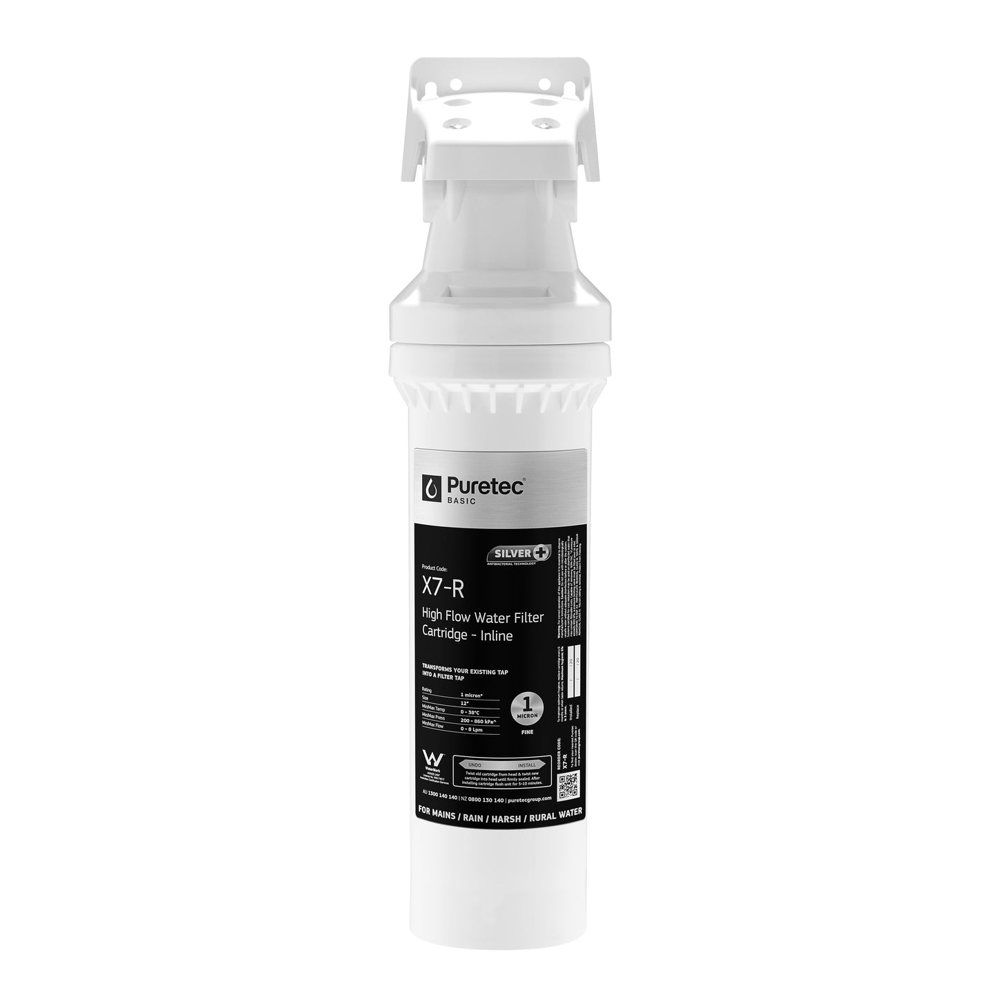 Puretec PUREMIX-X7-LF Puremix High Flow Mixer Tap Filter System for Harsh Water, on white