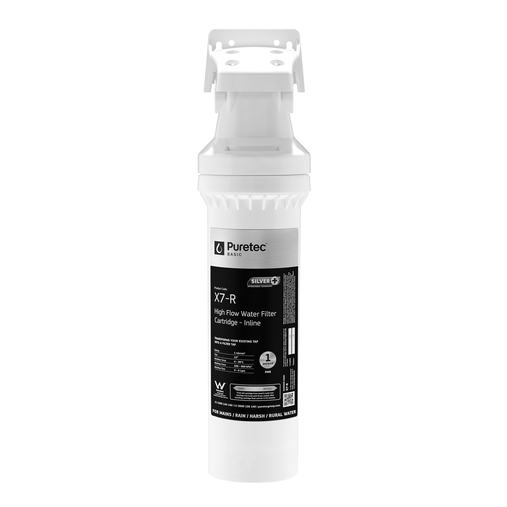 Puretec PUREMIX-X7-LF Puremix High Flow Mixer Tap Filter System for Harsh Water, on white