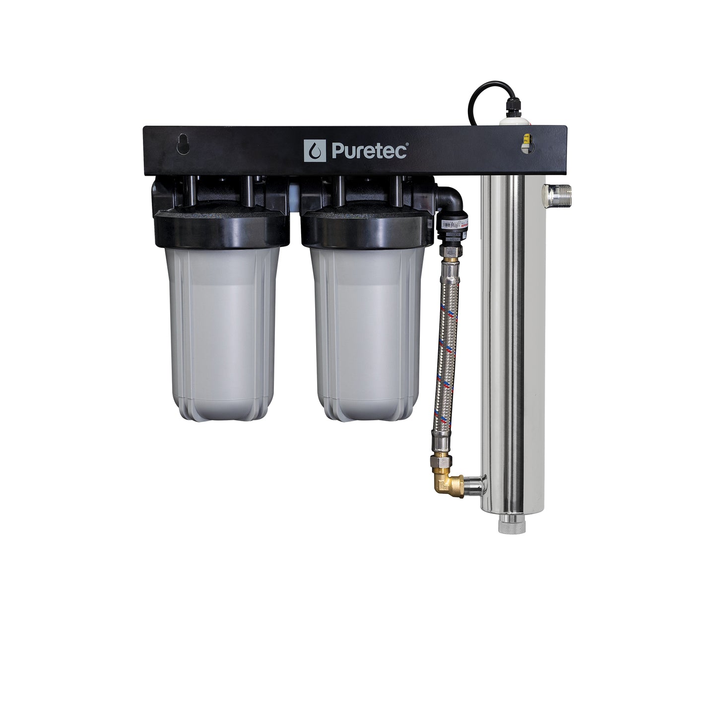 Puretec WU-UV100-LF Whole House UV + Filtration System, 60 Lpm, on white