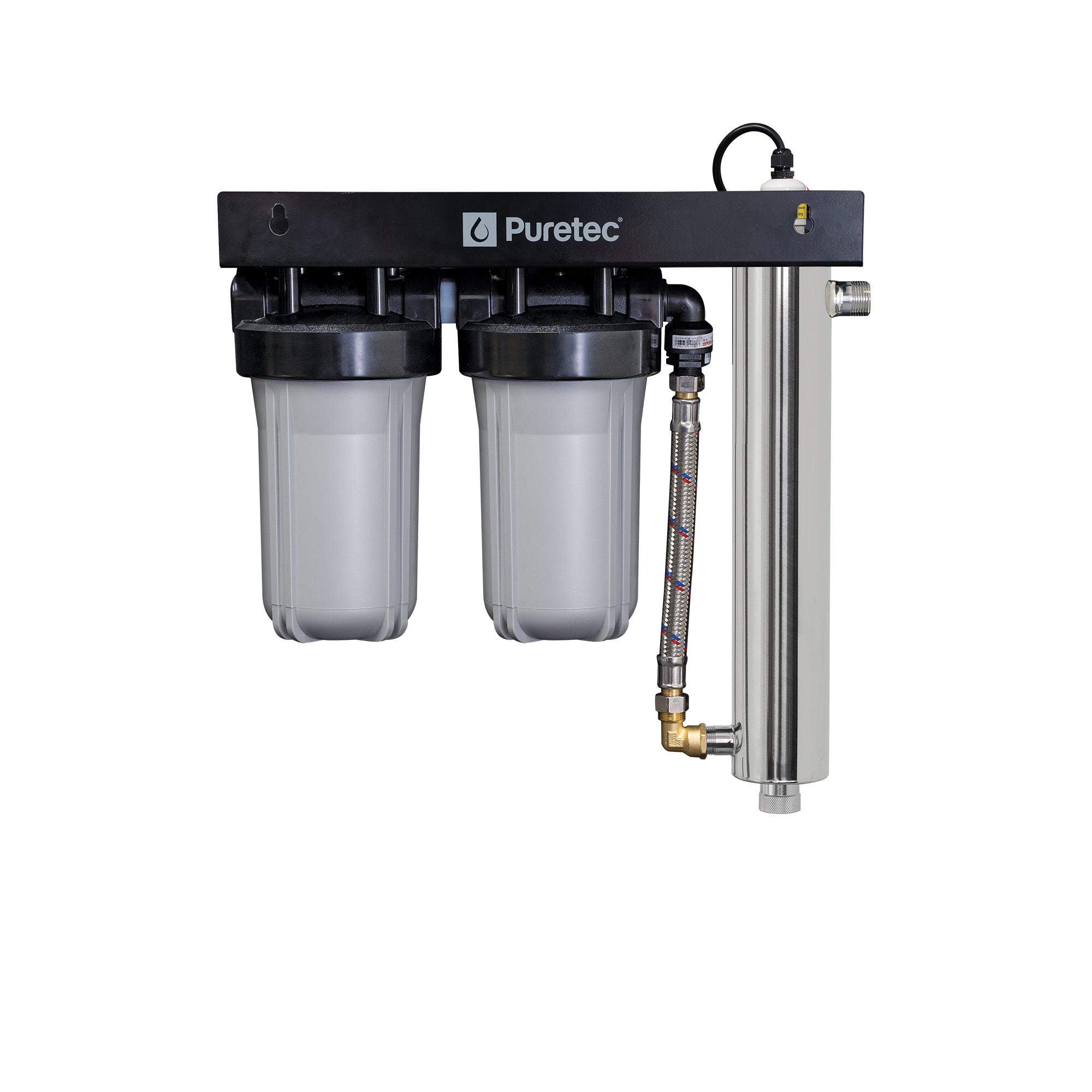 Puretec WU-UV100-LF Whole House UV + Filtration System, 60 Lpm, on white