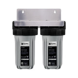 Puretec Basic rain water twin housing filtration system, available in WU10-25R and WU20-25R, sold by Pump Stuff NZ