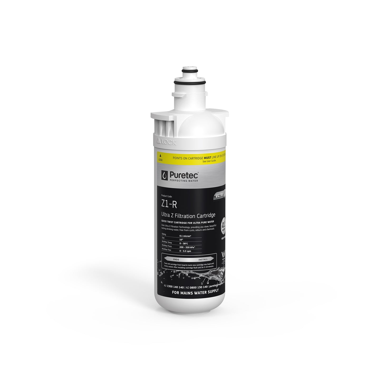 Puretec Z1-R Ultra Z Platinum Replacement Cartridge (suits Sparq-H2), on white