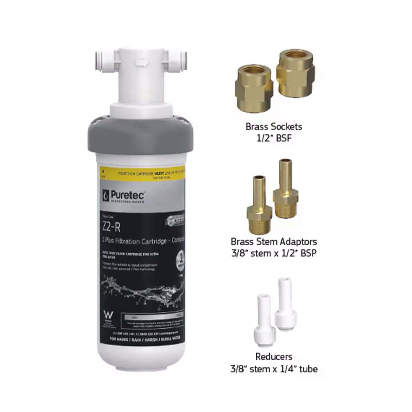 Puretec Z2-HFR-LF Hiflow Replacement - Retrofit Kit, on white
