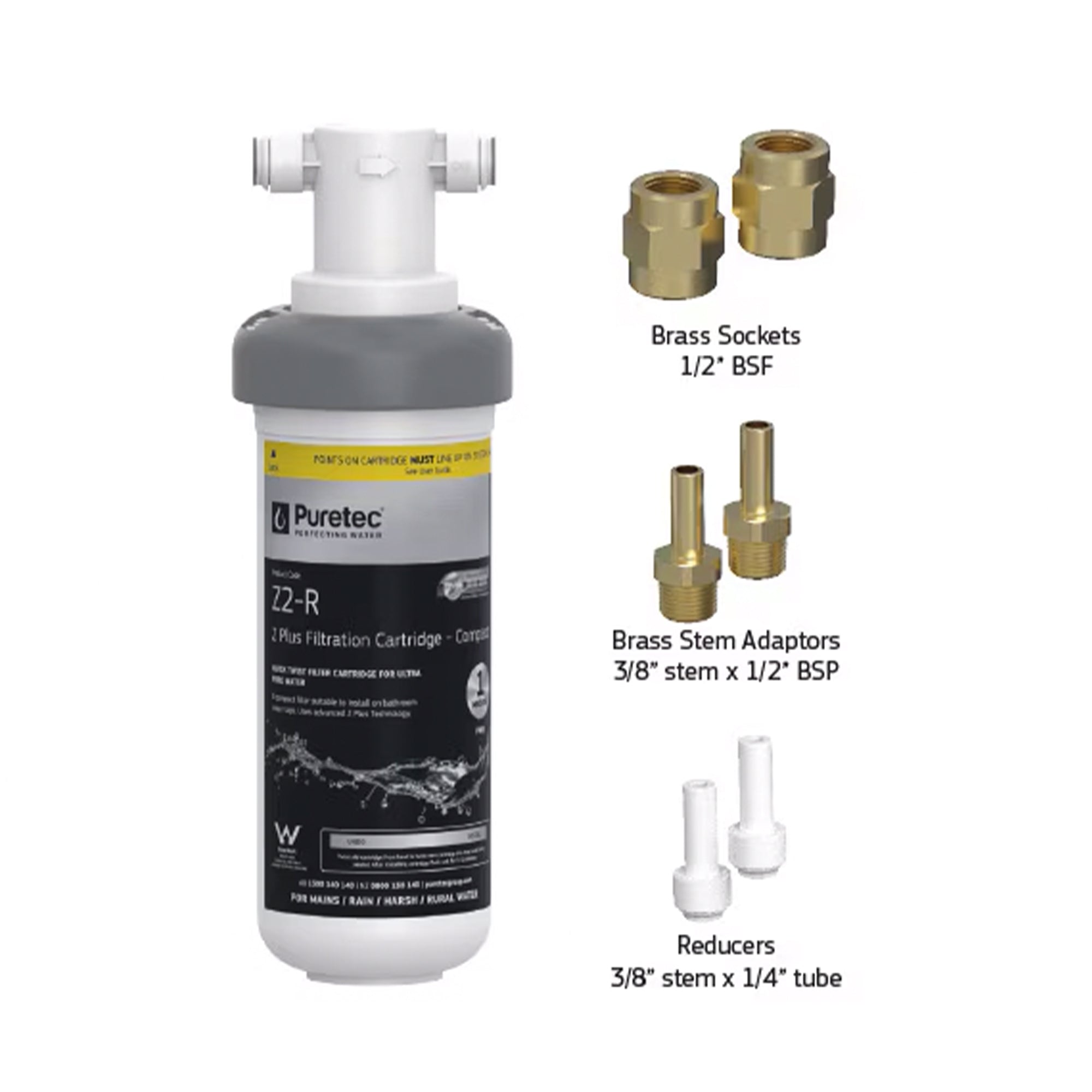 Puretec Z2-HFR-LF Hiflow Replacement - Retrofit Kit, on white